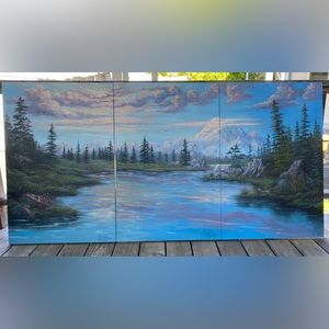 #5 Mountain Landscape Oil Painting